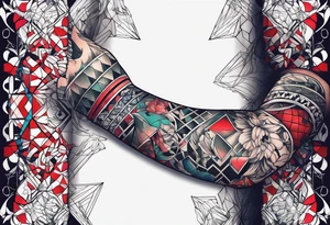 Tokyo ghoul arm sleeve tattoo idea