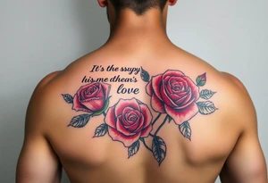 Quotes , paintbrush, roses tattoo idea