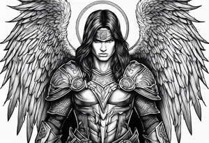 Arch angel Michael 
warrior tattoo idea