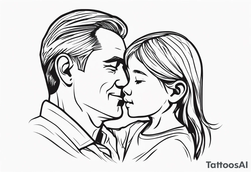 Father and daughter tattoo tattoo idea