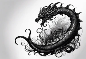 a tentacle shadow monster tattoo idea