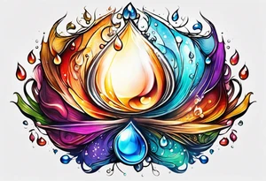 Water  drops tattoo idea