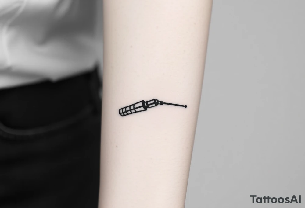 Star Wars Lightsabre handle tattoo idea