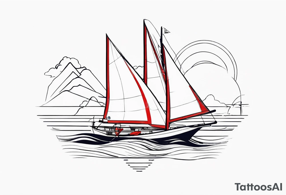 Japan sailing women tattoo idea