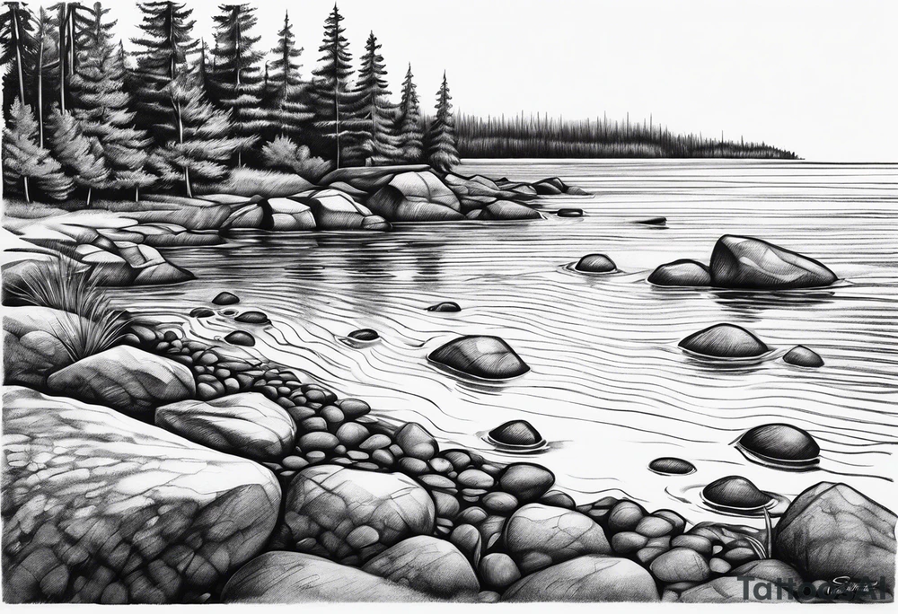 Skipping rocks tattoo idea