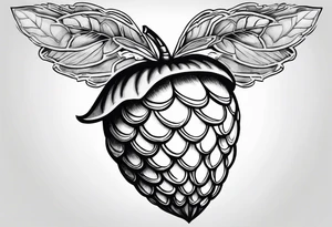 Flying acorn tattoo idea