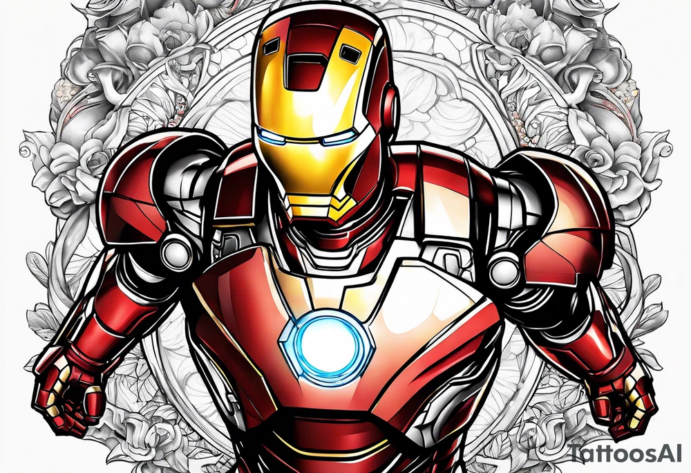 iron man tattoo idea