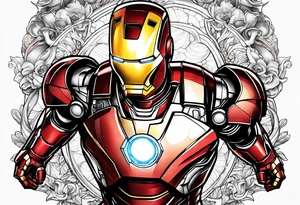 iron man tattoo idea