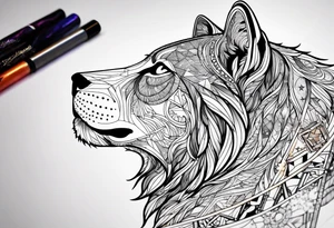 constellations Ursa Major plus Leo Minor plus Lynx in a galaxy tattoo idea