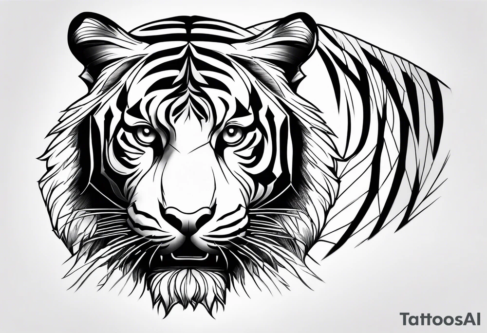 tiger stripes tattoo idea