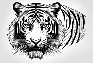 tiger stripes tattoo idea