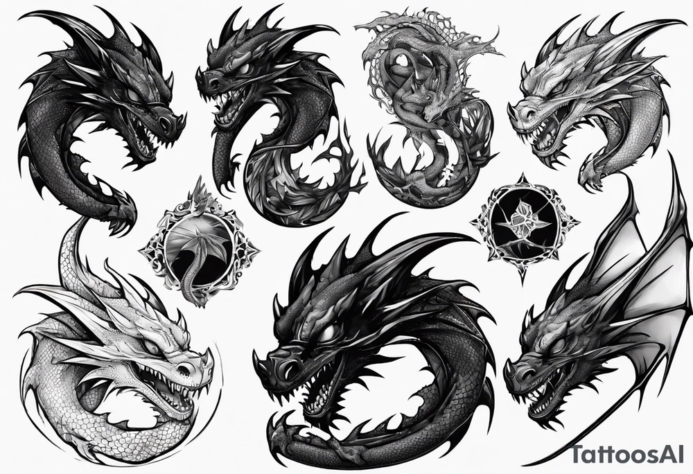 toothless dragon tattoo idea