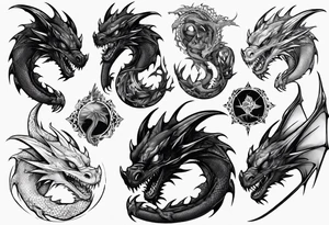 toothless dragon tattoo idea