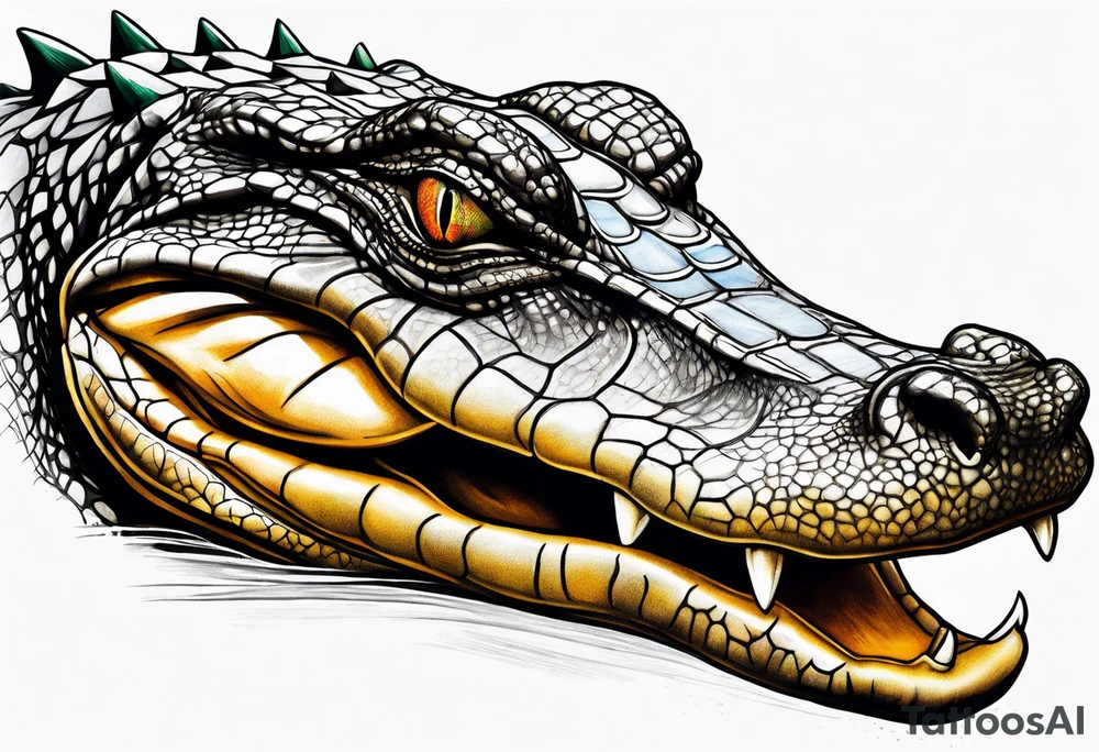 Caiman tattoo idea