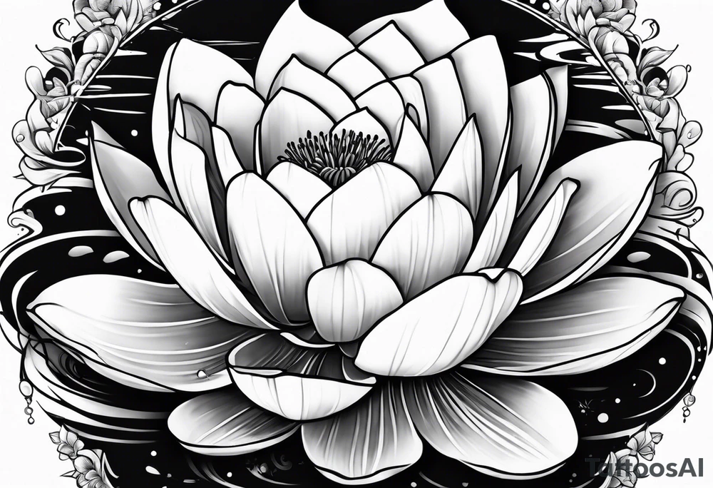 Lilly pad and word I BELIEVE tattoo idea