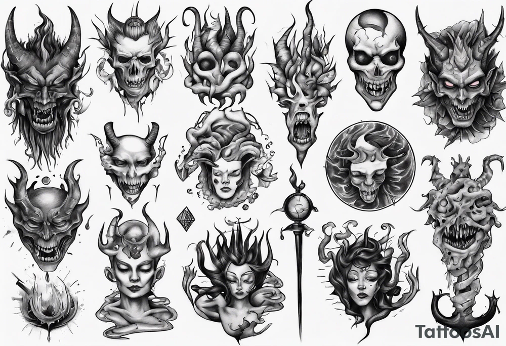 Inner demons tattoo idea