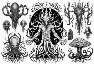 Nyarlathotep them
with tree tattoo idea