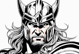 The Mighty Thor from the 1980's comics tattoo idea