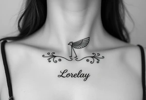 Crea un diseño significativo sobre la cultura egipcia y que tenga el nombre escrito por de bajo del diseño el nombre de mi hermana Lorelay para la parte baja del bíceps tattoo idea