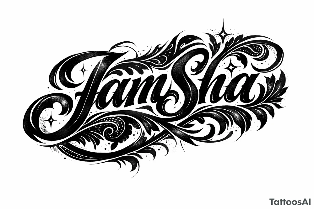 Ornate blackwork script spelling out a meaningful word.
JamSha
Love /hate tattoo idea