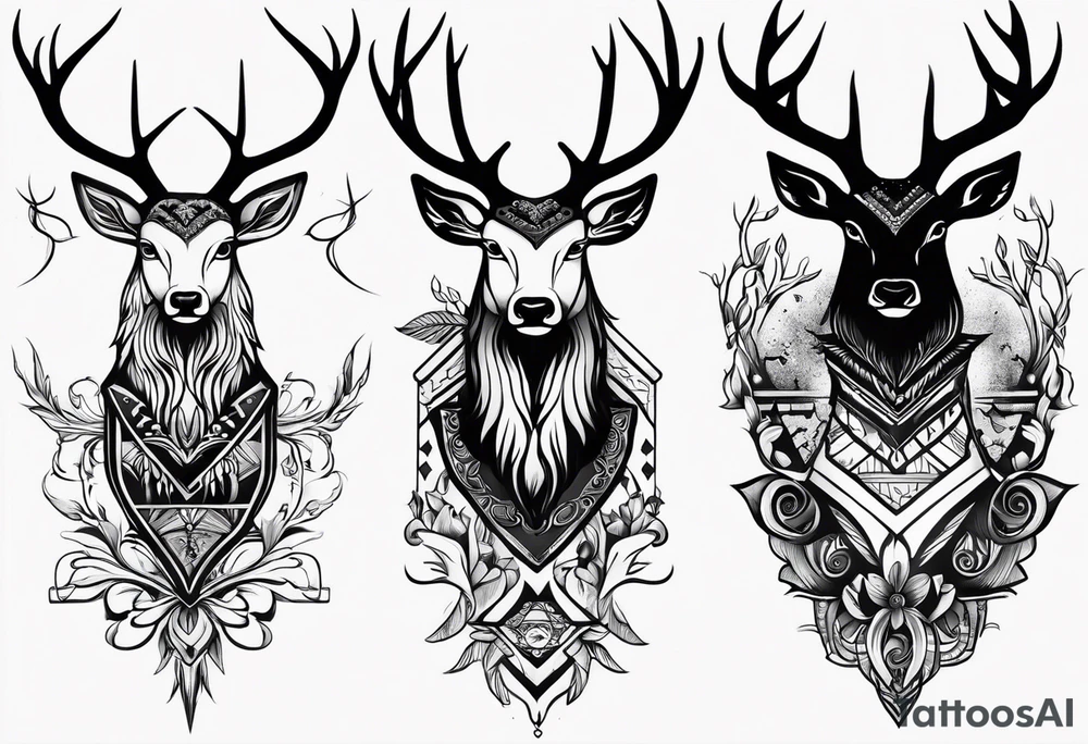 Cerf eiktirnir tattoo idea