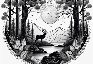 forest tattoo idea