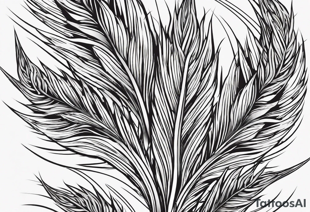 need a shape of a wheat spike and inside it write (ستملأ الوادي سنابل…
) tattoo idea