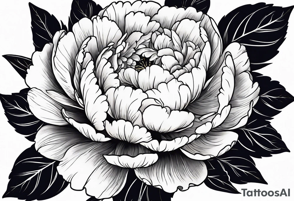 Peonies tattoo idea