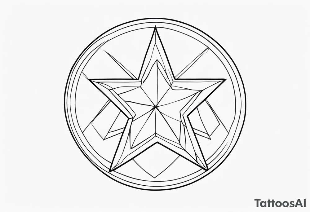 y2k star tattoo idea