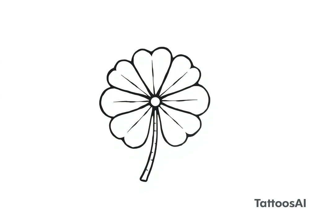 4 leaf clover tattoo idea