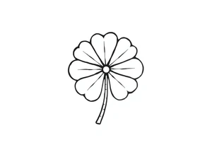 4 leaf clover tattoo idea