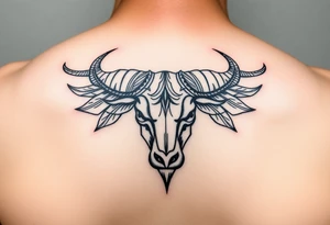 symbol of taurus horoscope tattoo idea