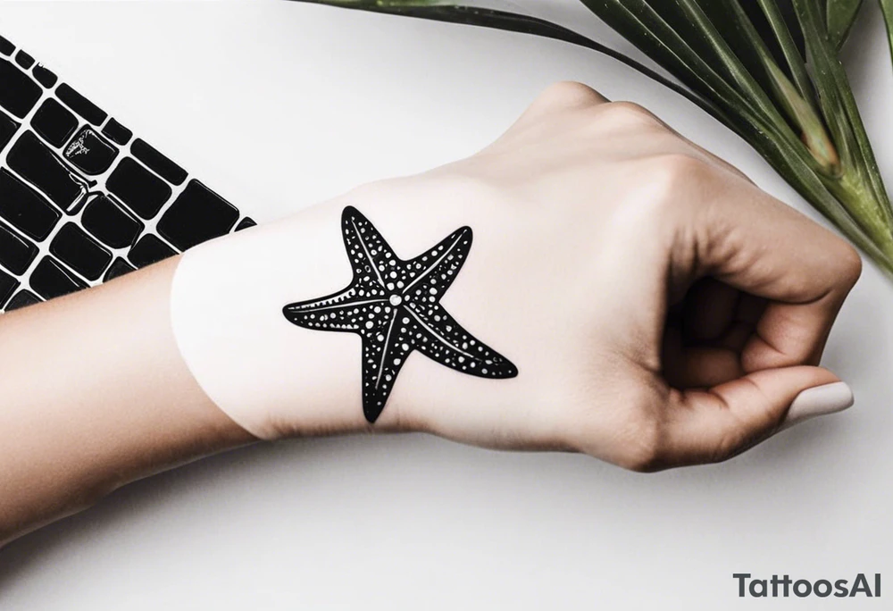 Starfish wrist wrap around tattoo idea