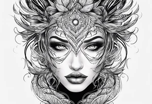 lightning like veins tattoo idea