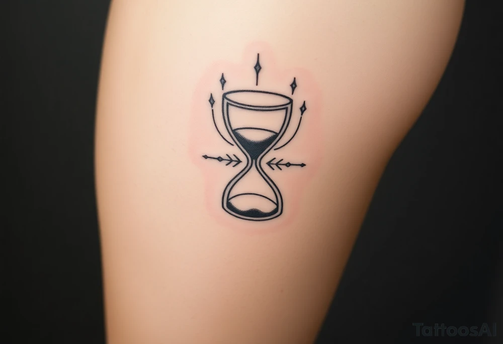 hourglass tattoo idea