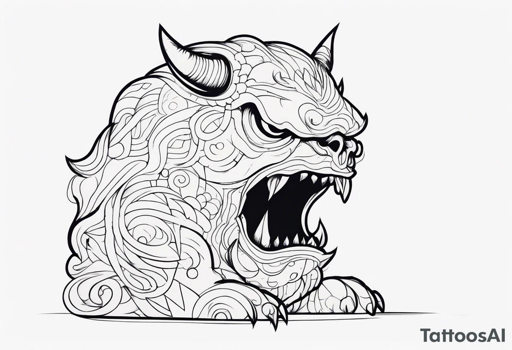 Monster within tattoo idea