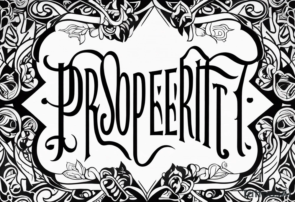 Prosperity tattoo idea