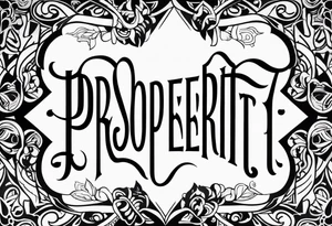 Prosperity tattoo idea