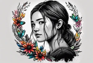 Last of Us firefly tattoo that incorporates Pride colors. I do not want any characters in this tattoo. tattoo idea