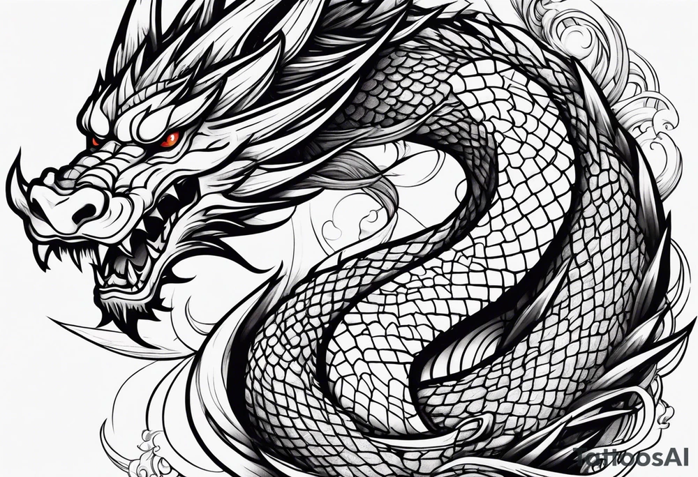 Dragon Ryu tattoo idea