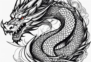 Dragon Ryu tattoo idea