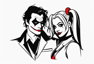 joker and harley quinn tattoo idea