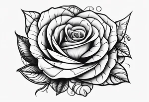 Snake wrapped around a rose tattoo idea