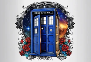 Only the tardis. Nothing more, nothing less. tattoo idea
