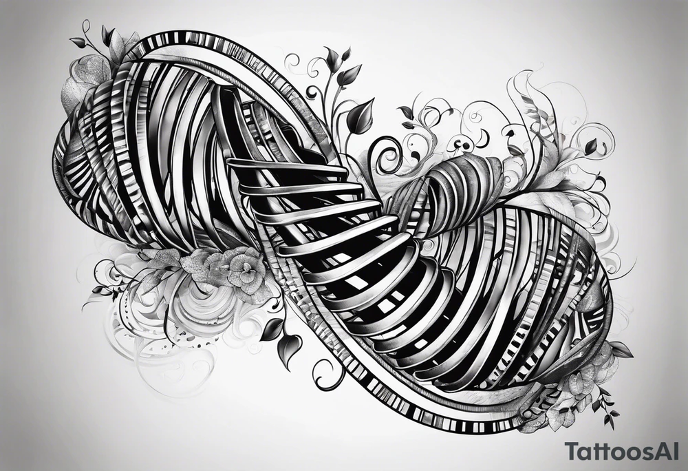 DNA helix tattoo idea