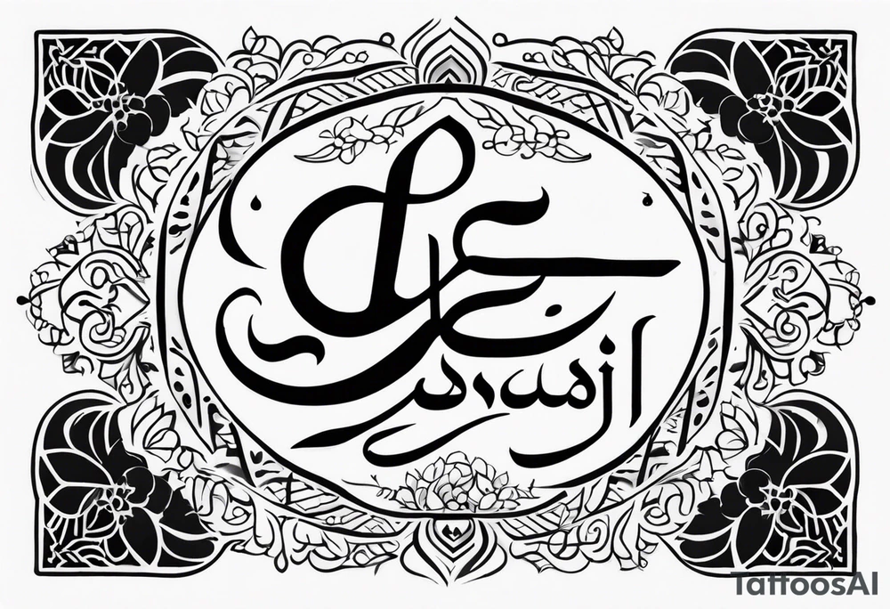 هومن in farsi tattoo idea