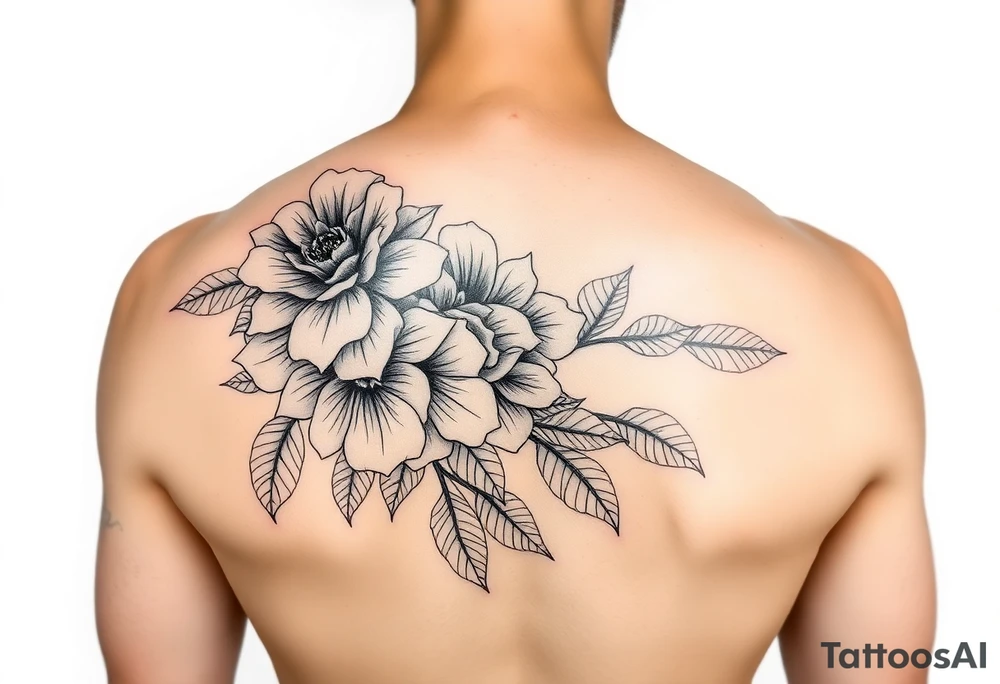 floral woman arm sleeve tattoo idea