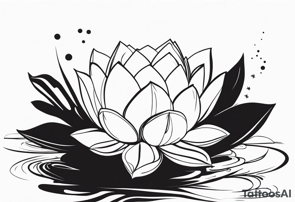 Lotus position, silhuette tattoo idea