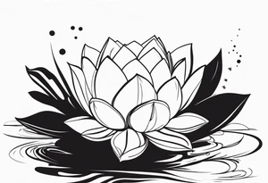 Lotus position, silhuette tattoo idea