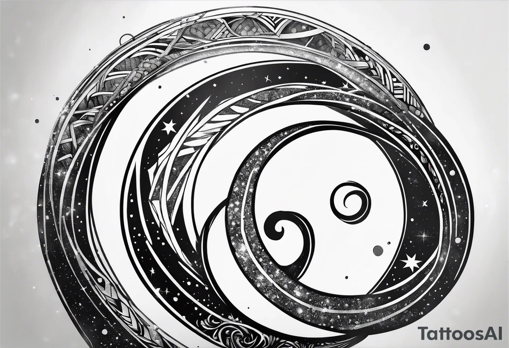 infinity symbol as a galaxy tattoo idea